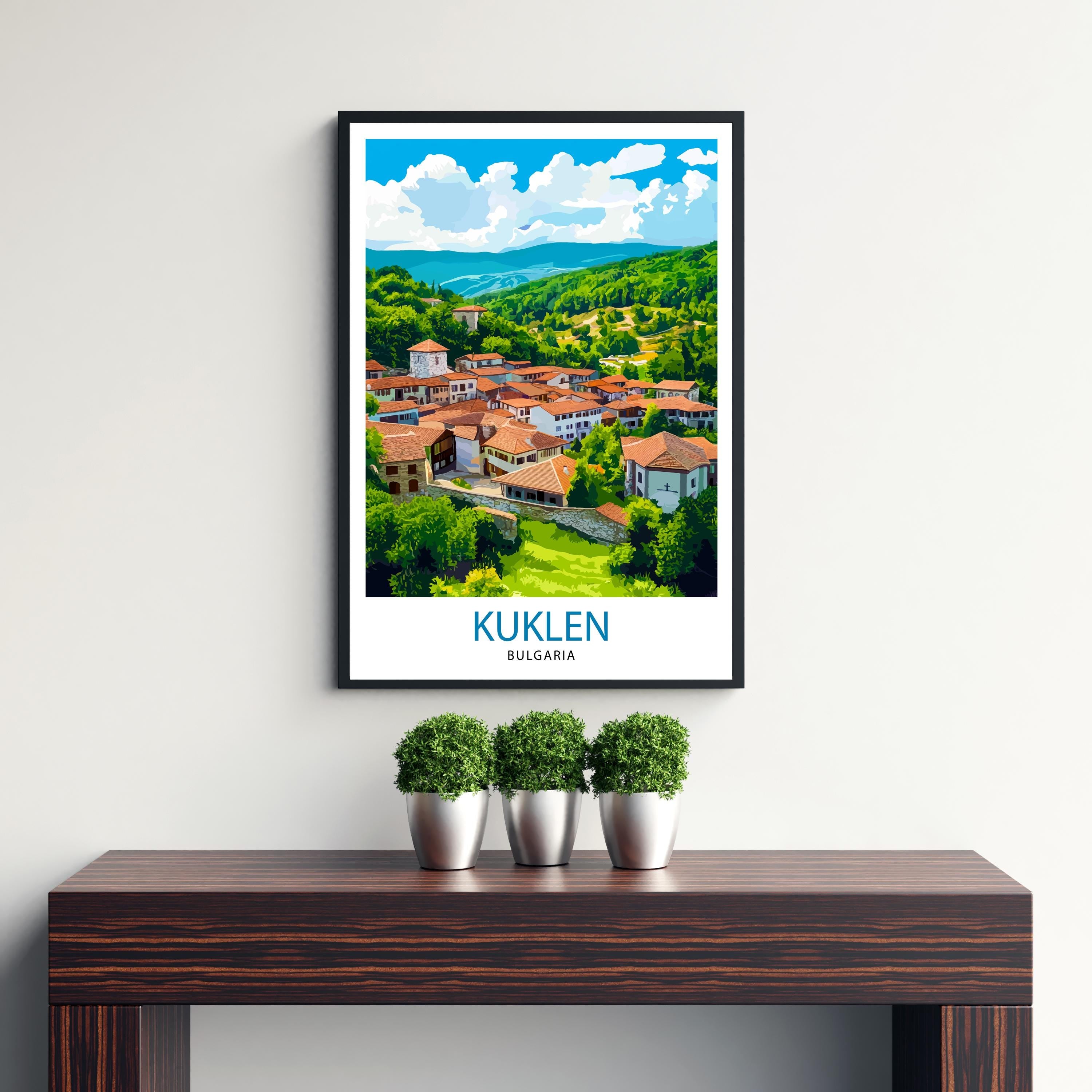 Kuklen Bulgaria Travel Print Wall Decor Wall Art Kuklen Landscape Wall Hanging Home Décor Bulgarian Village Gift Art Lovers Scenic Print