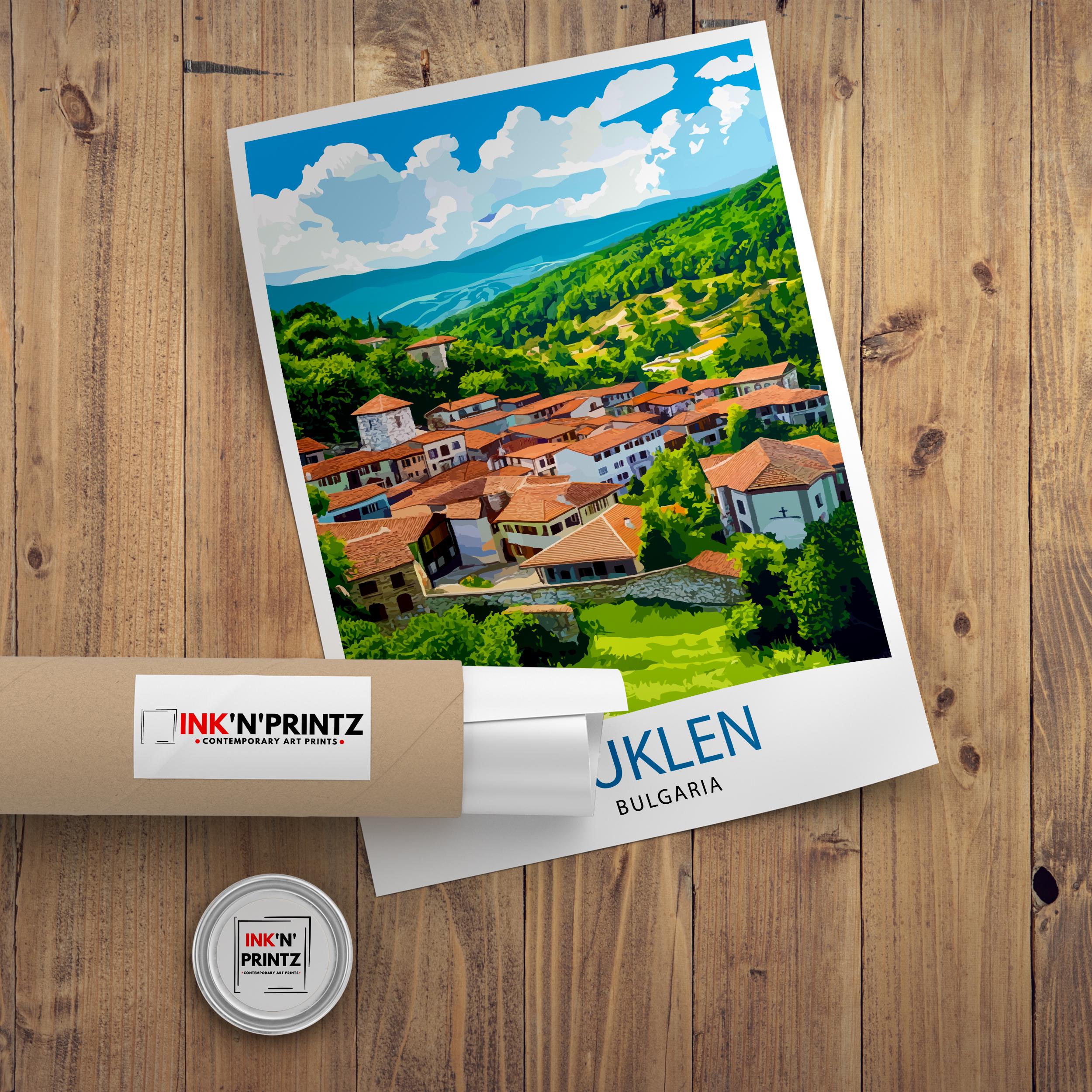 Kuklen Bulgaria Travel Print Wall Decor Wall Art Kuklen Landscape Wall Hanging Home Décor Bulgarian Village Gift Art Lovers Scenic Print