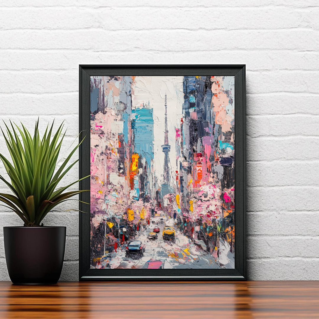 Abstract Tokyo Travel Poster Wall Decor Wall Art Abstract Tokyo Skyline Wall Hanging Home Décor Japanese City Gift Art Lovers Modern Print