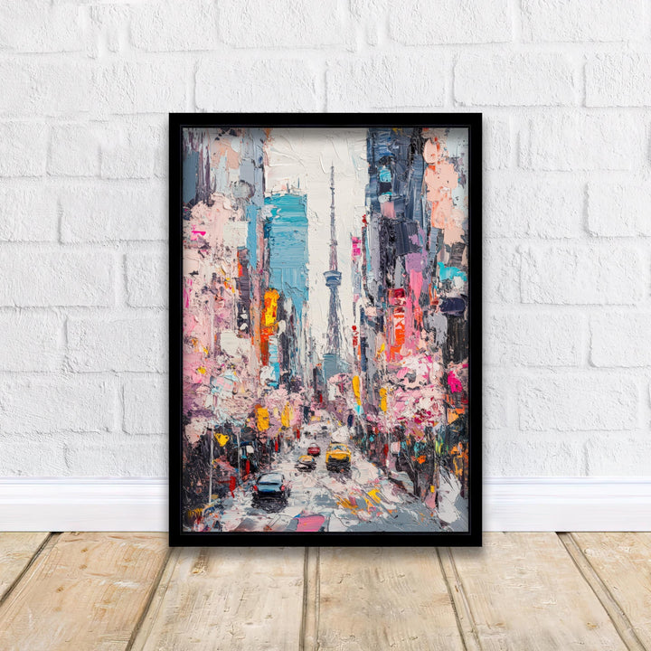 Abstract Tokyo Travel Poster Wall Decor Wall Art Abstract Tokyo Skyline Wall Hanging Home Décor Japanese City Gift Art Lovers Modern Print