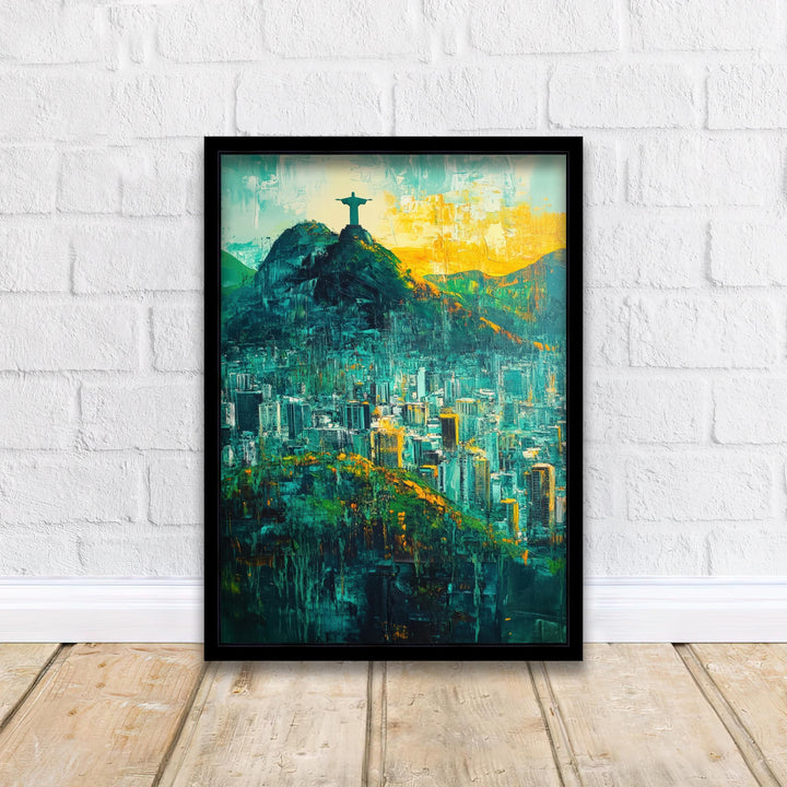 Abstract Rio de Janeiro Travel Poster