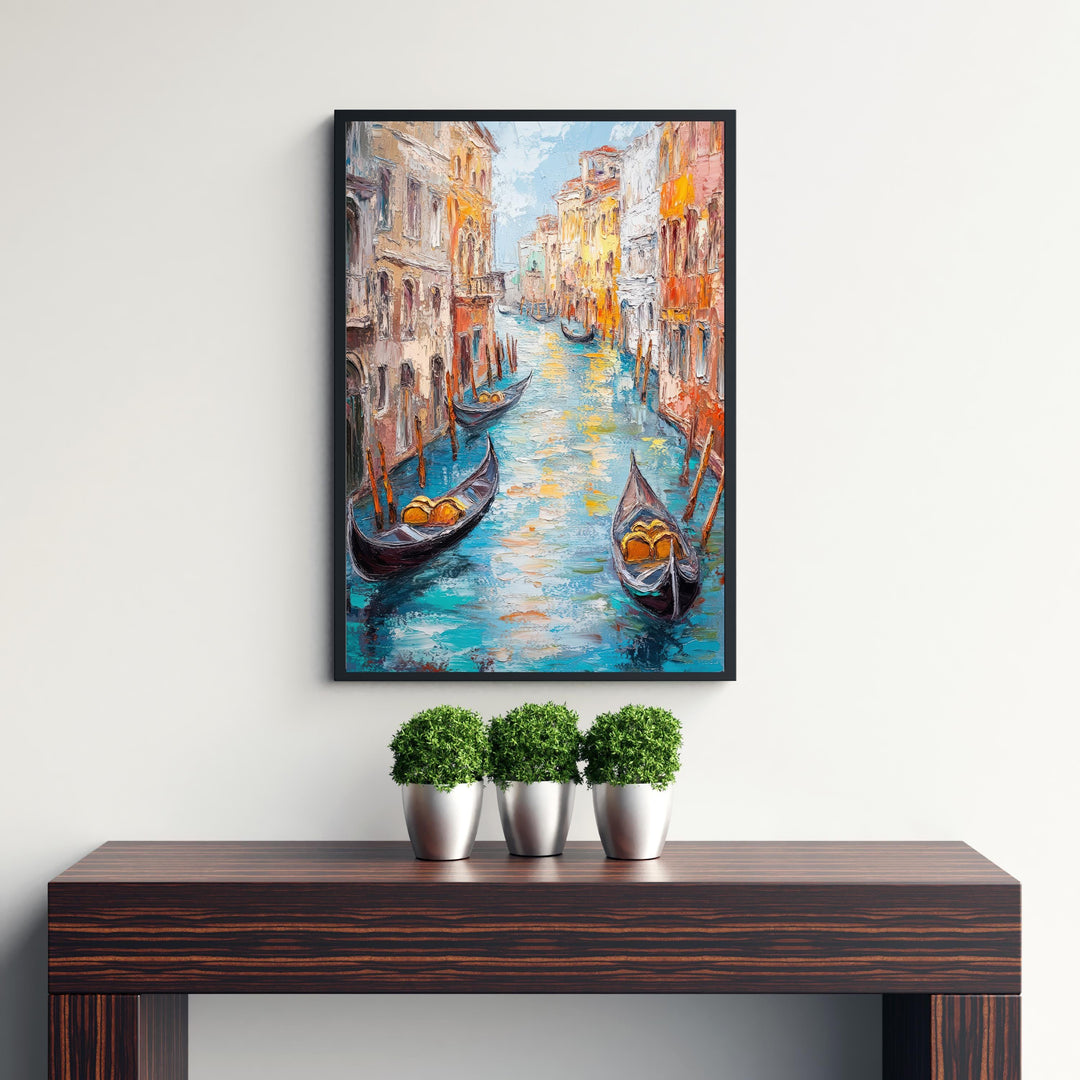 Abstract Venice Travel Poster