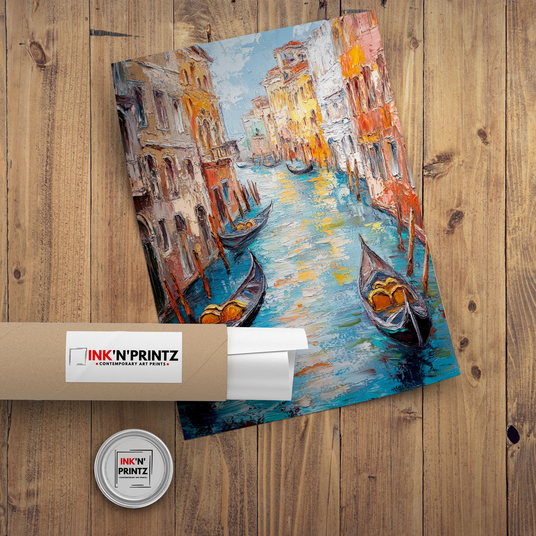 Abstract Venice Travel Poster