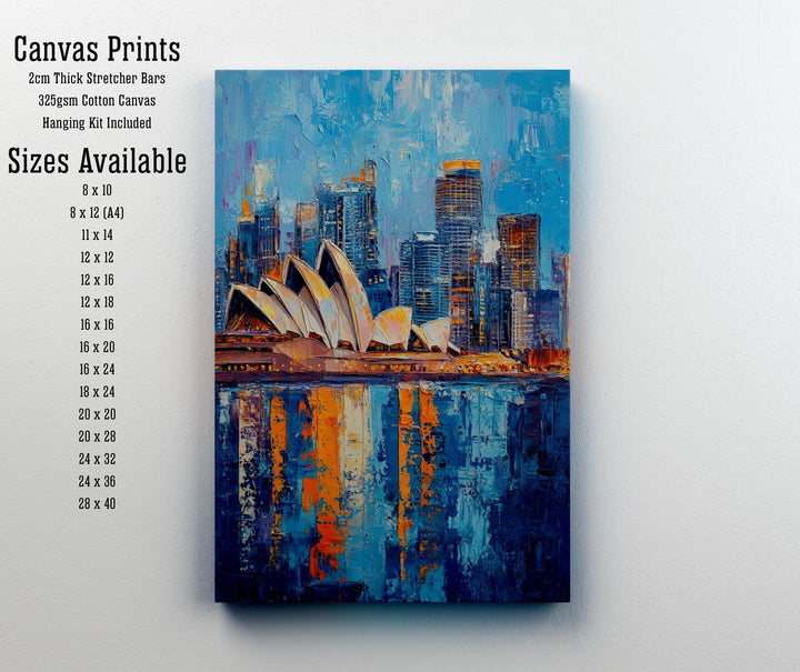 Abstract Sydney Travel Poster Wall Decor Wall Art Abstract Sydney Skyline Wall Hanging Home Décor Australian City Gift Art Lovers Modern