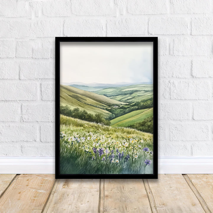 Yorkshire Dales Watercolor Art Print Wall Decor Wall Art Yorkshire Dales Landscape Wall Hanging Home Décor English Countryside Gift Art