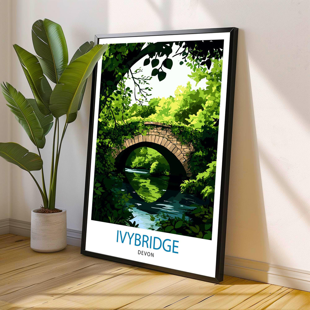 Ivybridge England Travel Print Wall Decor Wall Art Ivybridge Landscape Wall Hanging Home Décor English Countryside Gift Art Lovers Scenic