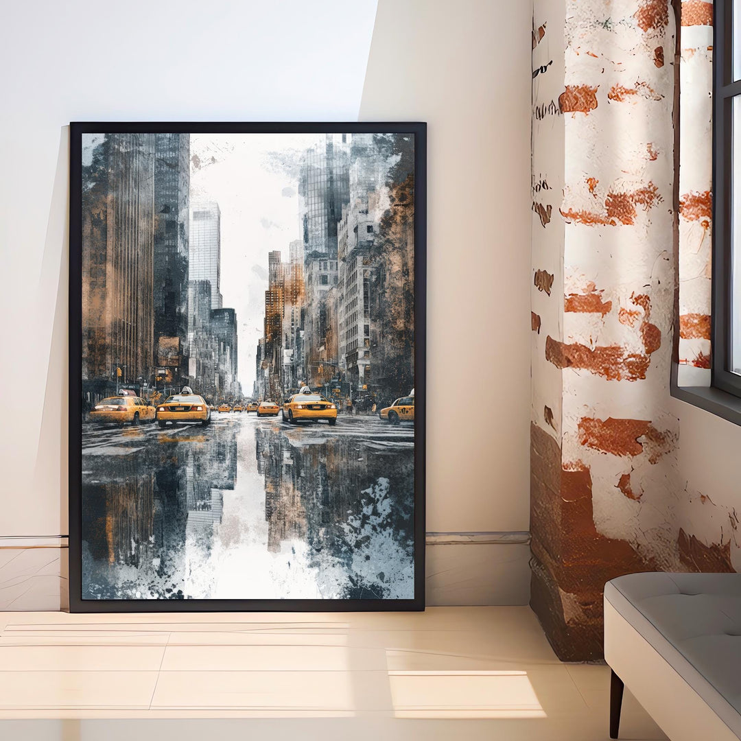 New York City Watercolor Travel Print Wall Decor Wall Art NYC Watercolor Landscape Wall Hanging Home Décor Urban Gift Art Lovers