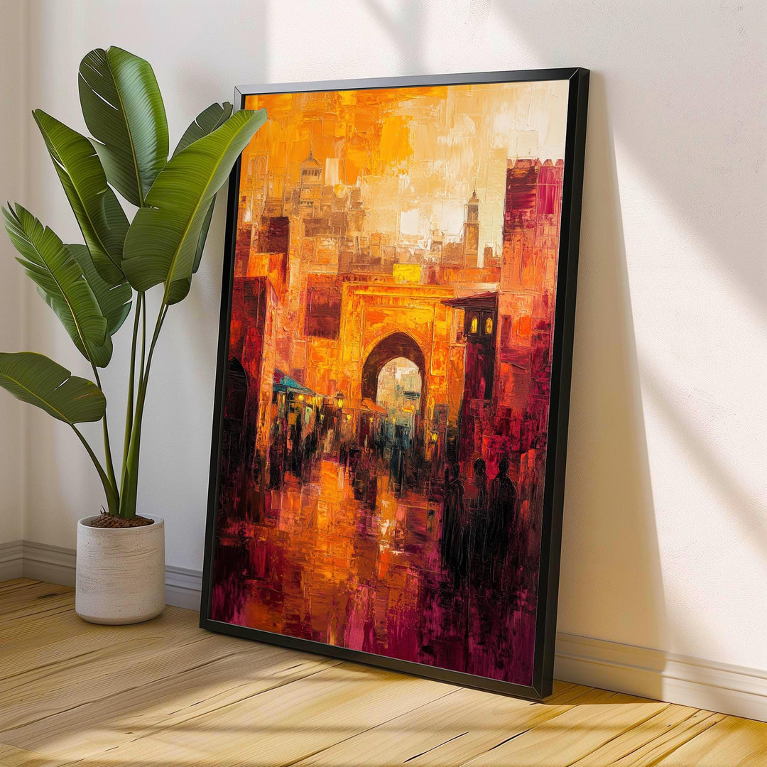 Marrakesh Abstract Art Poster