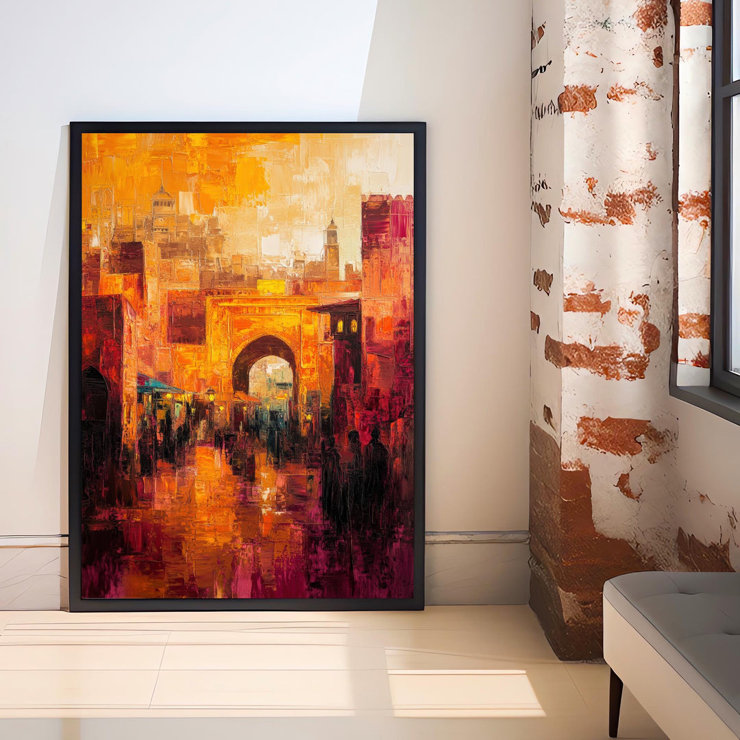 Marrakesh Abstract Art Print Wall Decor Wall Art Marrakesh Landscape Wall Hanging Home Décor Moroccan Art Gift Art Lovers Modern Print