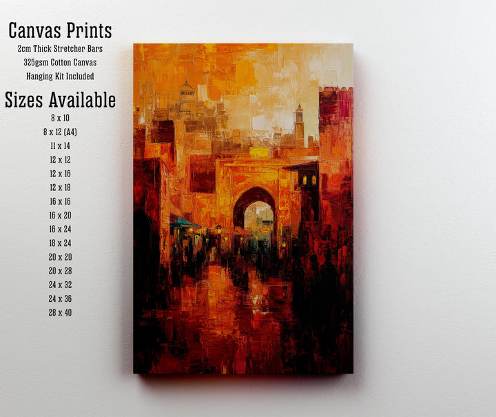 Marrakesh Abstract Art Poster