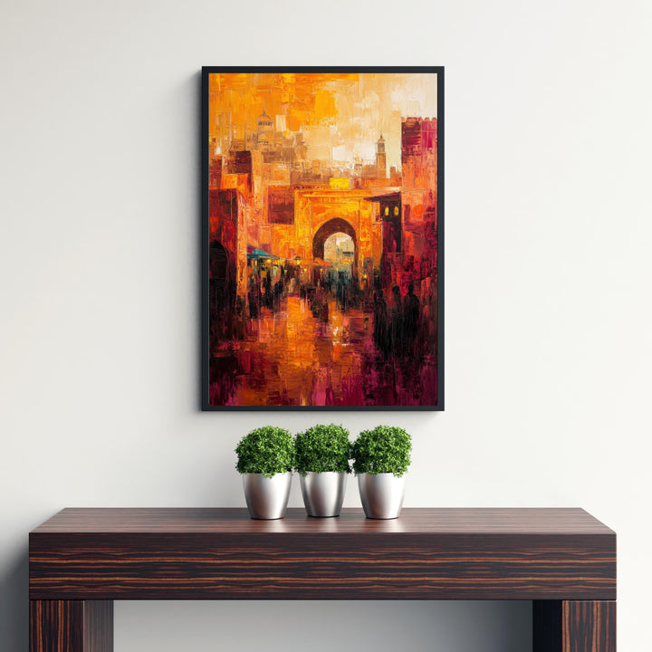 Marrakesh Abstract Art Print Wall Decor Wall Art Marrakesh Landscape Wall Hanging Home Décor Moroccan Art Gift Art Lovers Modern Print