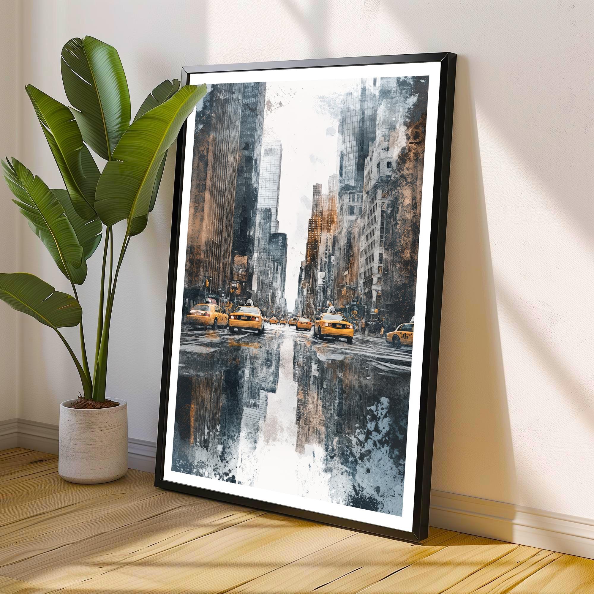 New York City Watercolor Travel Print Wall Decor Wall Art NYC Watercolor Landscape Wall Hanging Home Décor Urban Gift Art Lovers