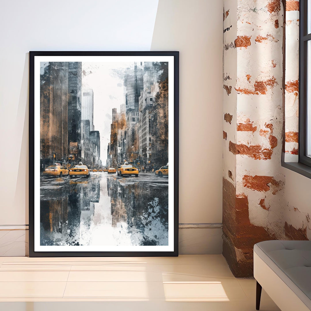 New York City Watercolor Travel Poster