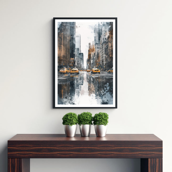 New York City Watercolor Travel Poster