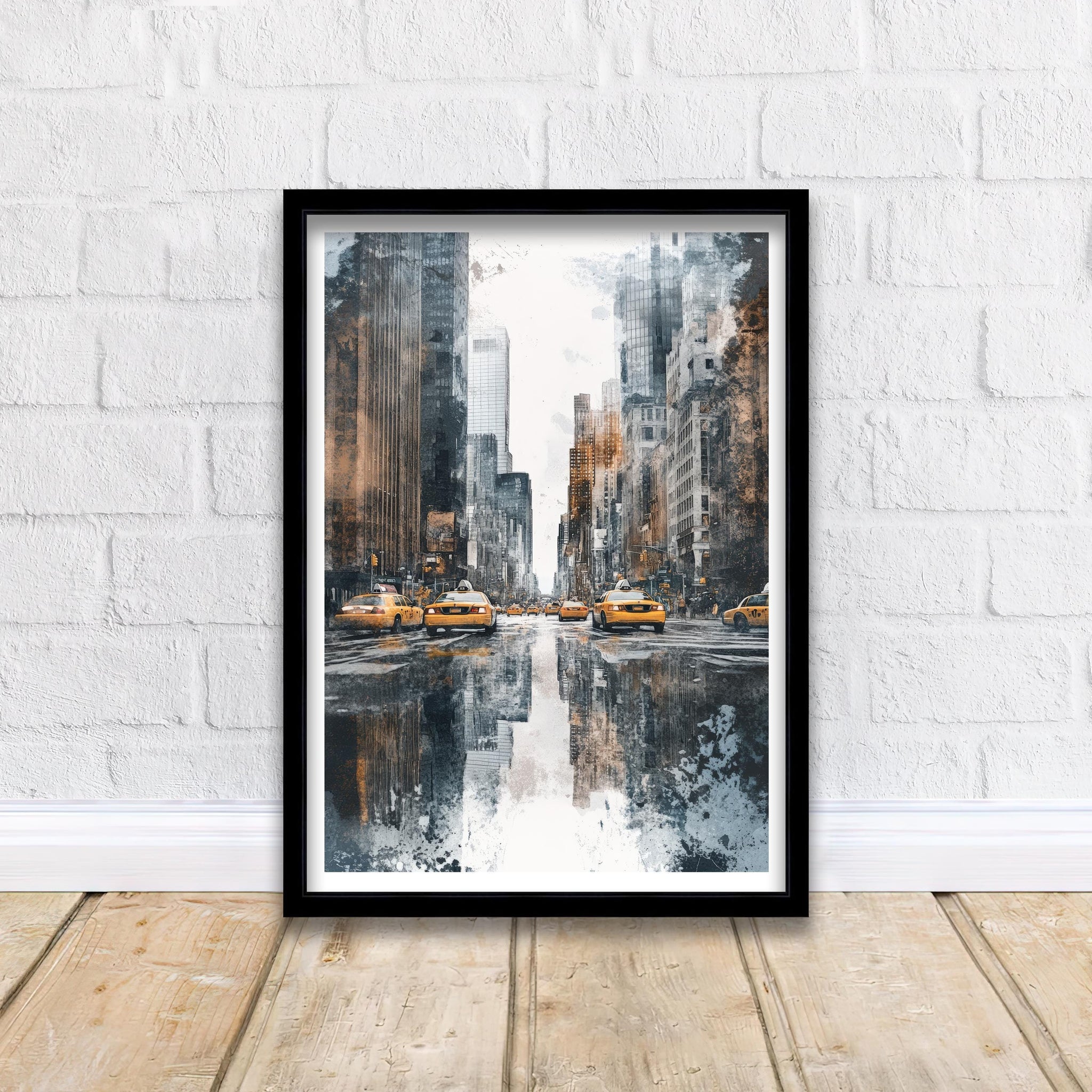 New York City Watercolor Travel Print Wall Decor Wall Art NYC Watercolor Landscape Wall Hanging Home Décor Urban Gift Art Lovers