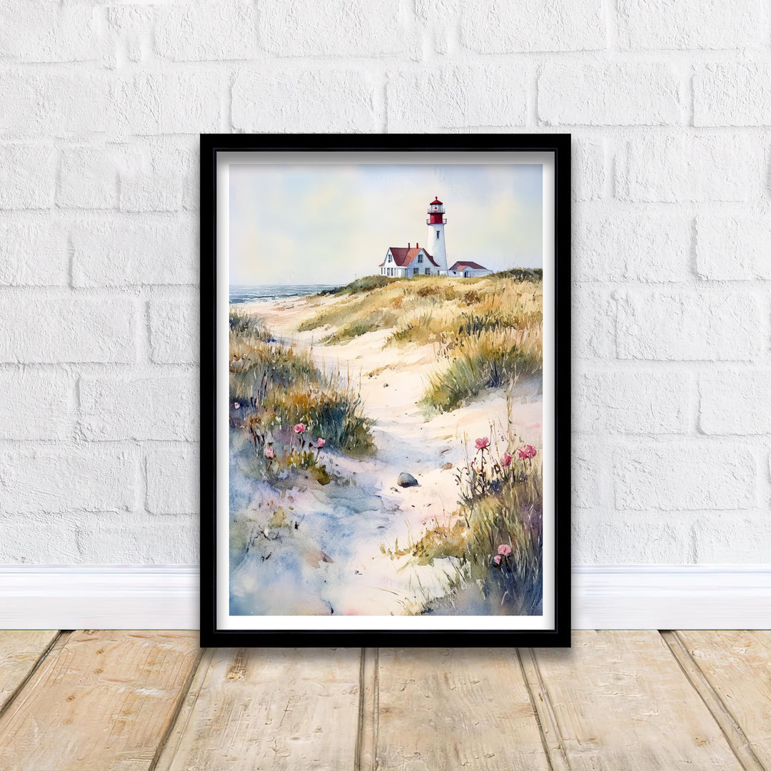 Cape Cod Watercolor Travel Poster