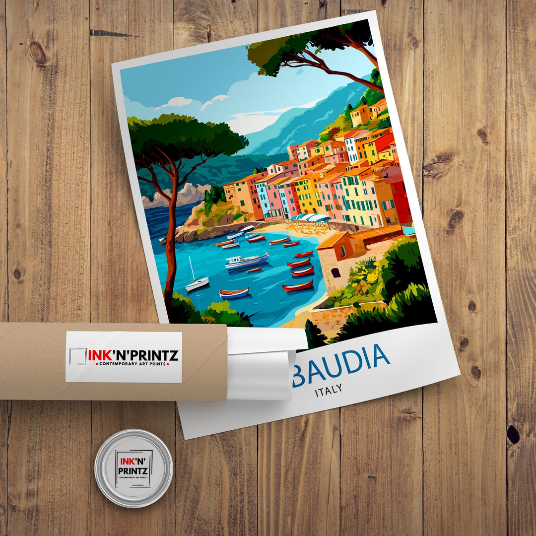 Sabaudia Italy Travel Poster