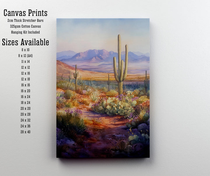 Arizona Watercolor Travel Print Wall Decor Wall Art Arizona Landscape Wall Hanging Home Décor Desert Gift Art Lovers Scenic Print