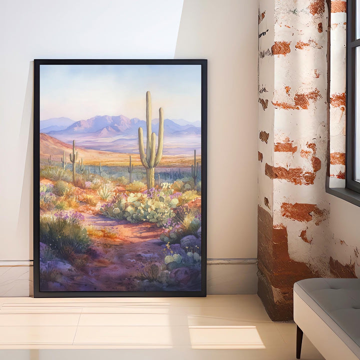 Arizona Watercolor Travel Print Wall Decor Wall Art Arizona Landscape Wall Hanging Home Décor Desert Gift Art Lovers Scenic Print