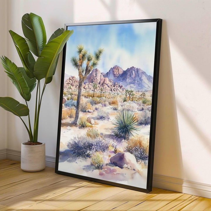 Joshua Tree National Park Watercolor Travel Poster