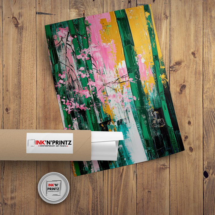 Kyoto Japan Abstract Art Poster