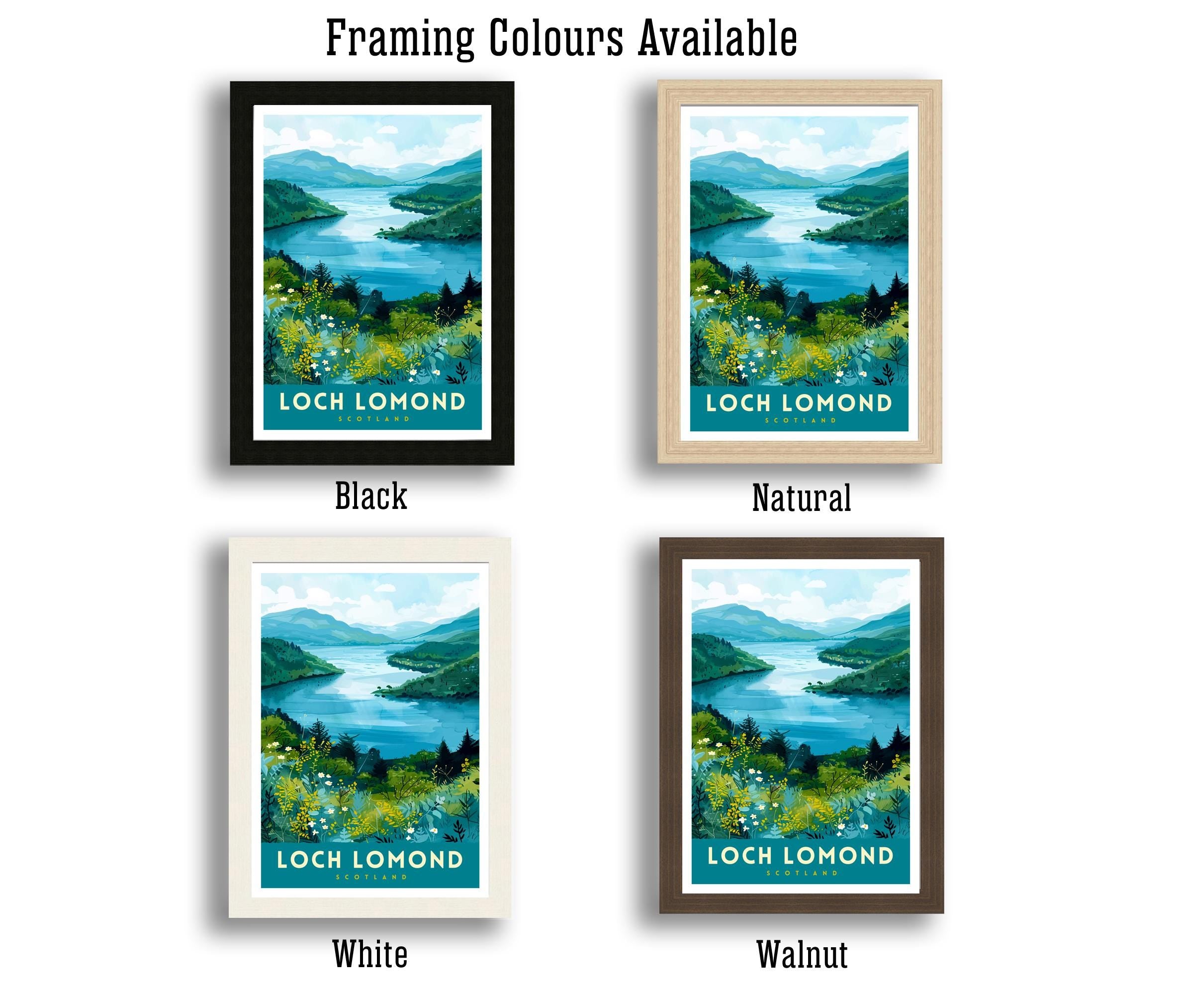 Loch Lomond Scotland Travel Poster