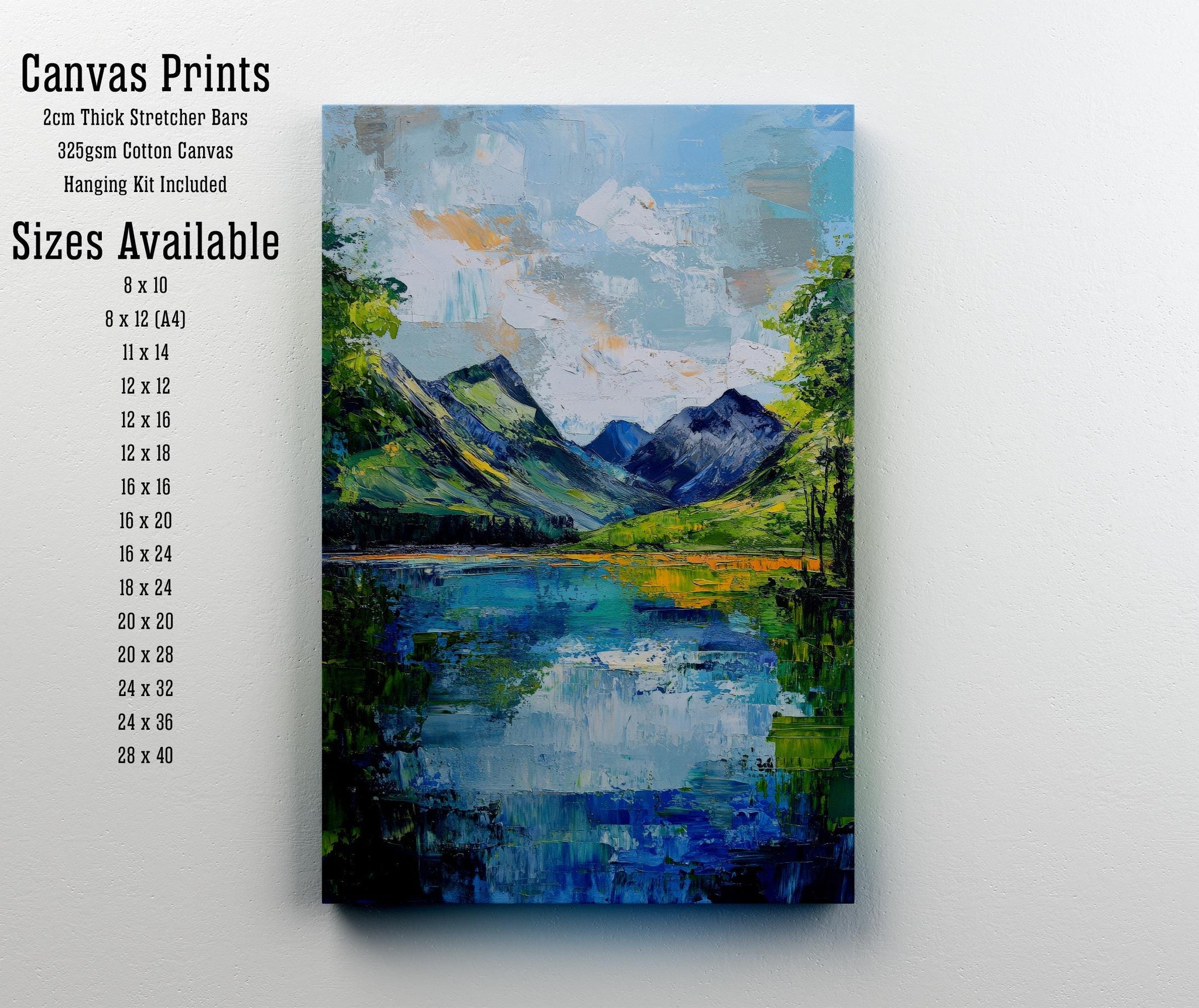 Buttermere Abstract Art Poster