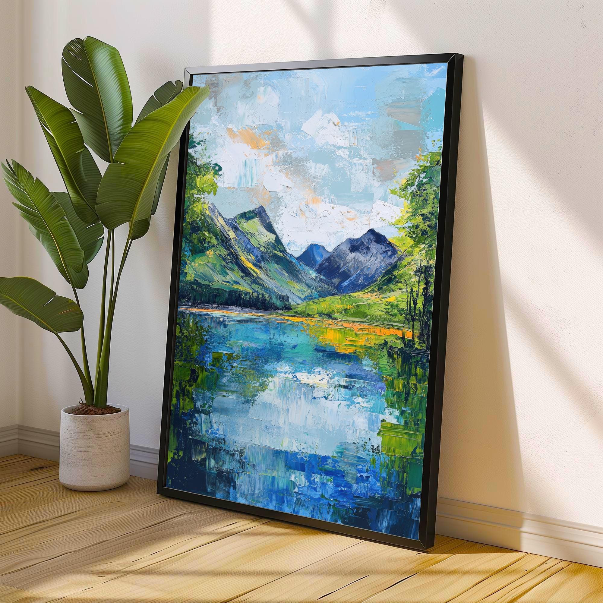 Buttermere Abstract Art Poster