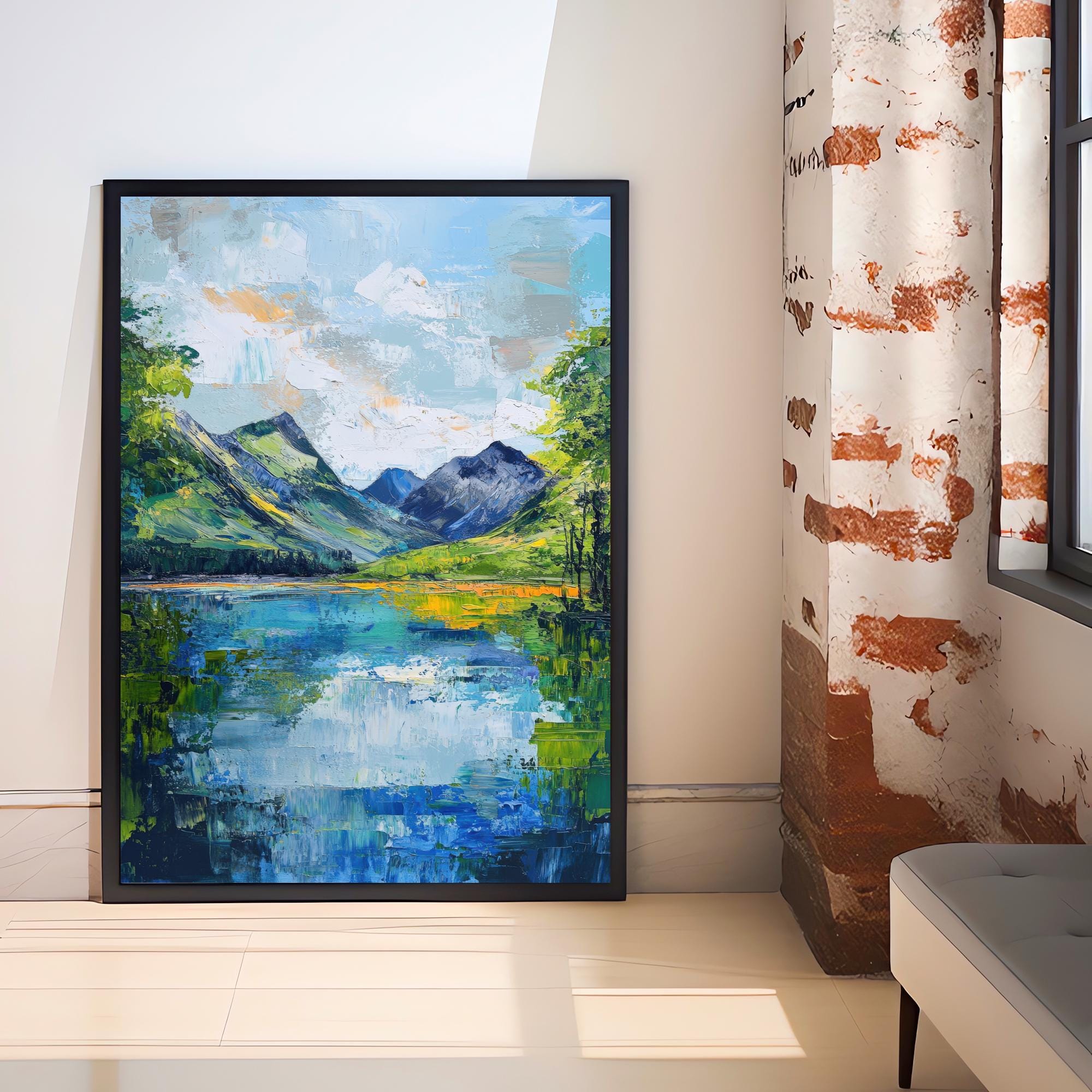 Buttermere Abstract Art Poster