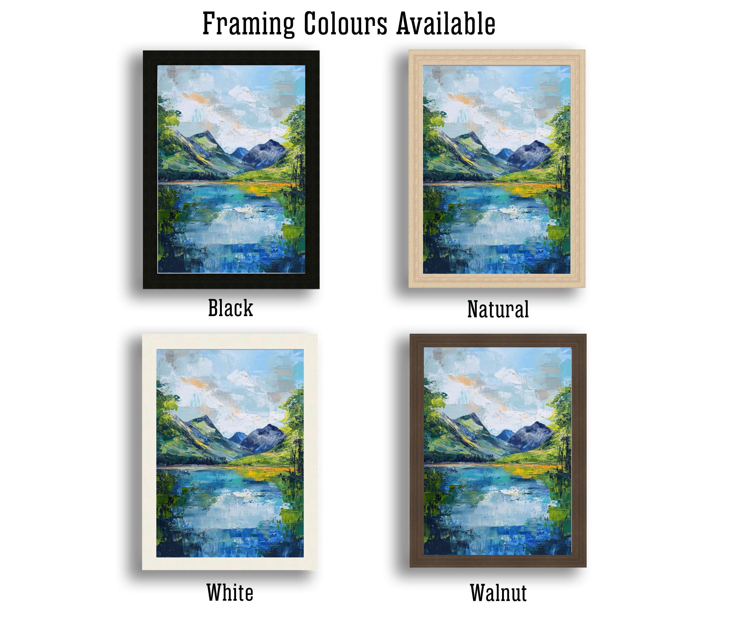 Buttermere Abstract Art Poster