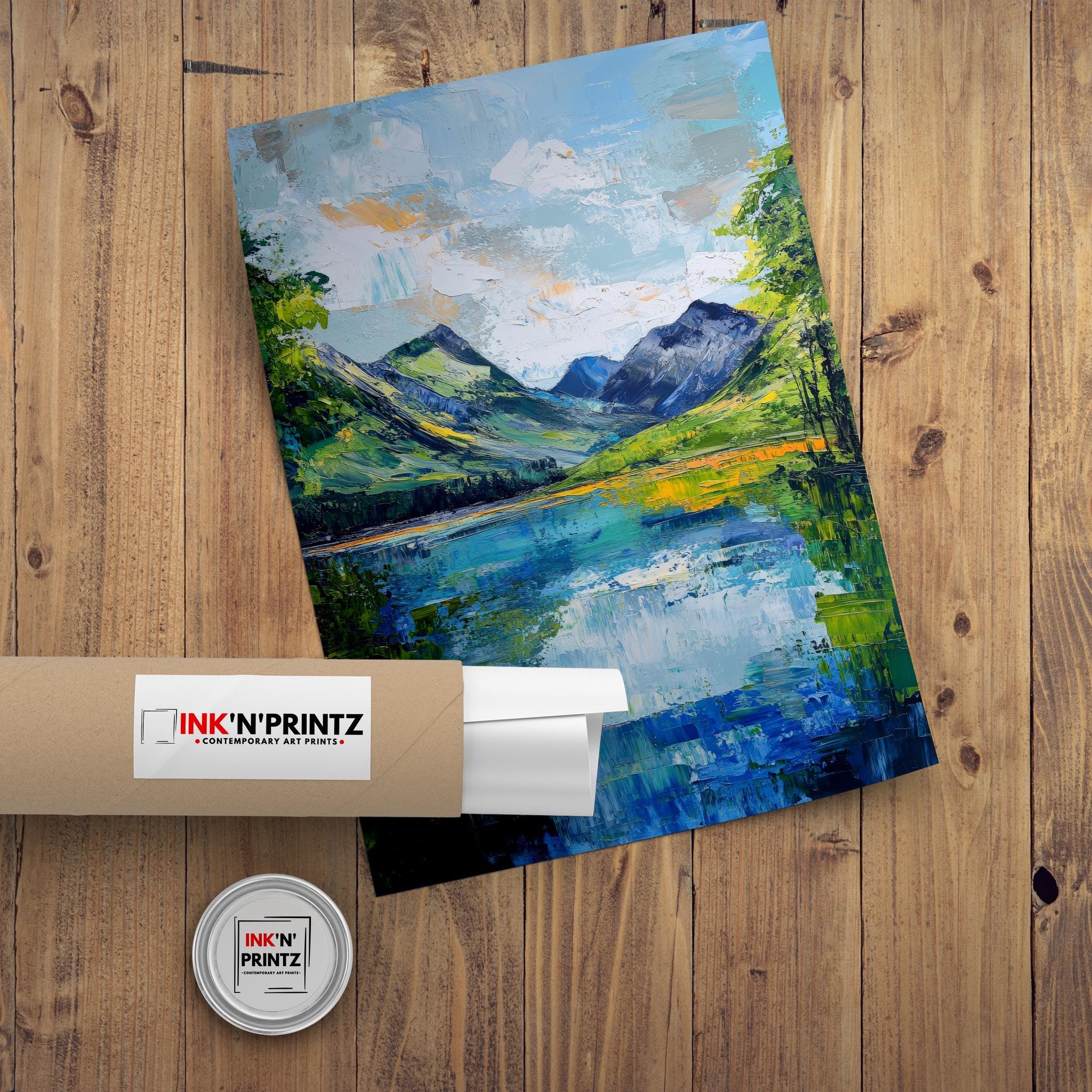 Buttermere Abstract Art Poster