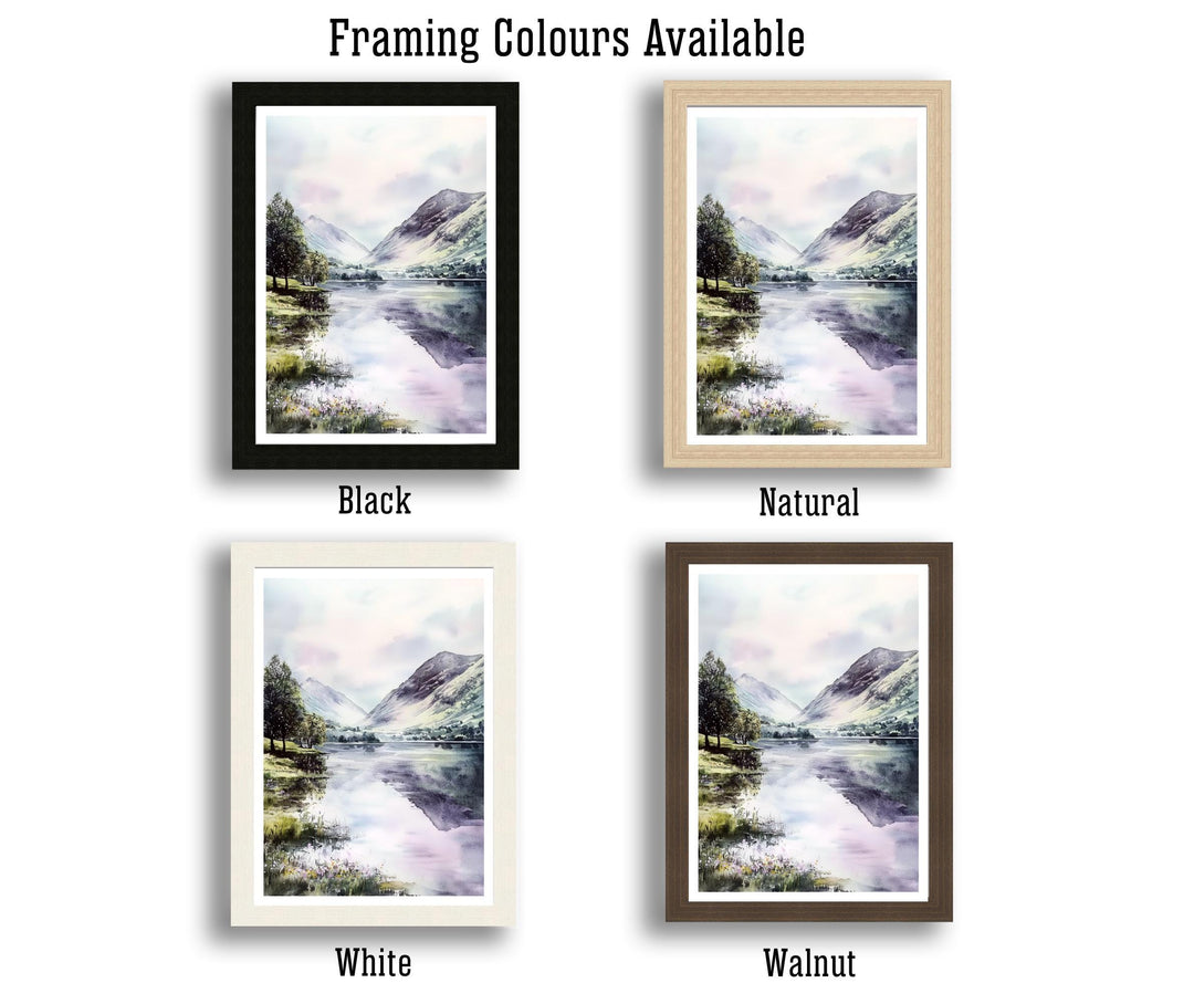 Buttermere Watercolor Travel Print Wall Decor Wall Art Buttermere Landscape Wall Hanging Home Décor Lake District Gift Art Lovers Scenic