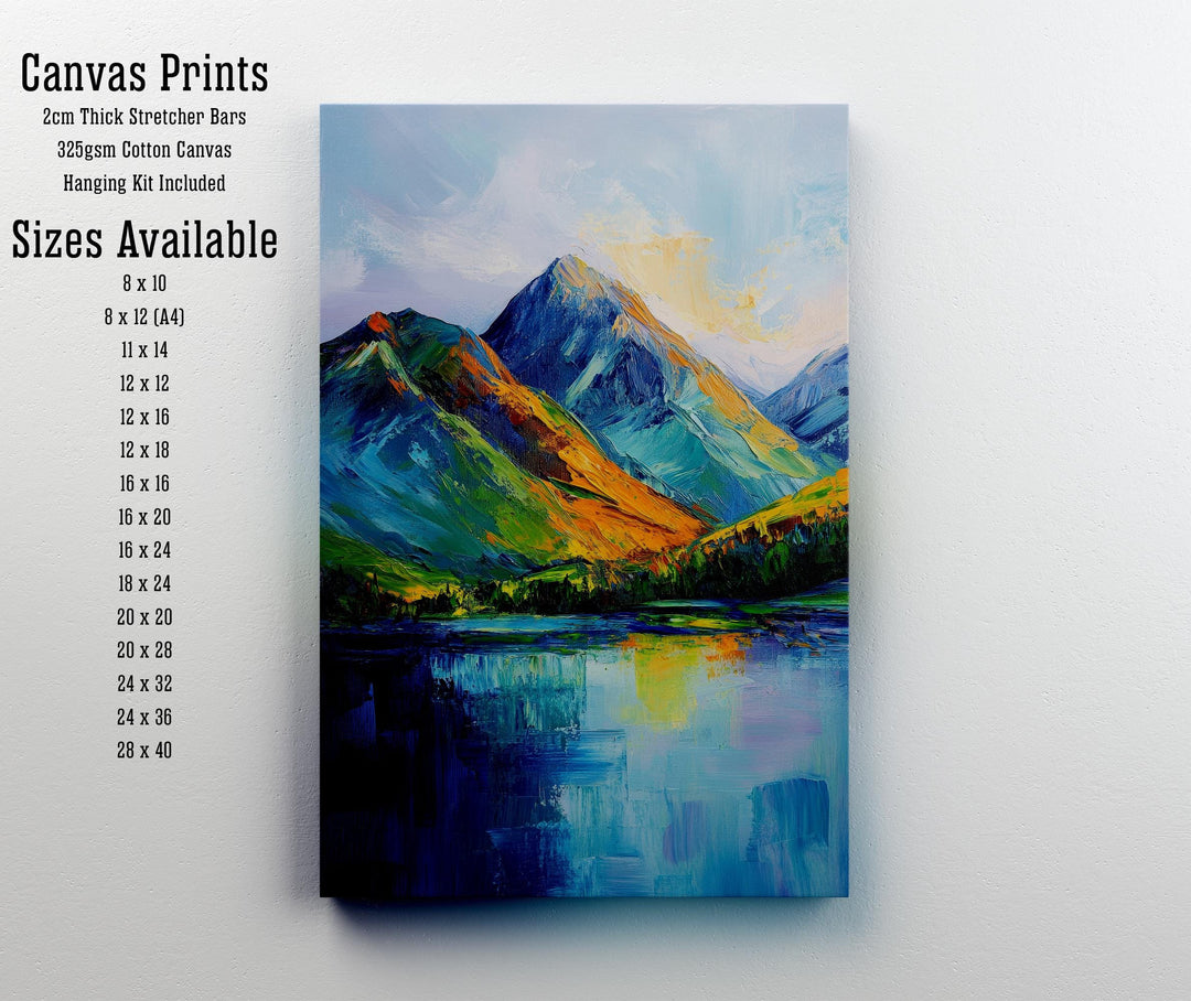 Cat Bells Cumbria Abstract Art Poster