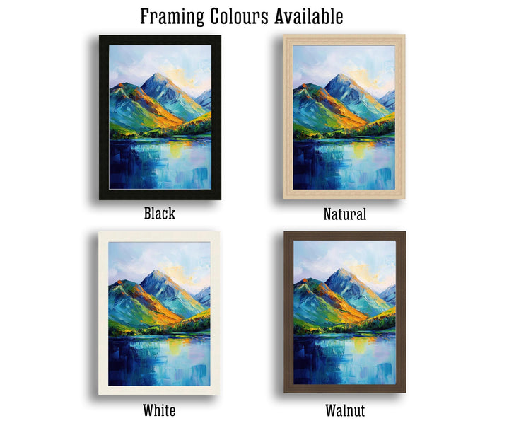 Cat Bells Cumbria Abstract Art Print Wall Decor Wall Art Cat Bells Landscape Wall Hanging Home Décor Lake District Gift Art Lovers Modern