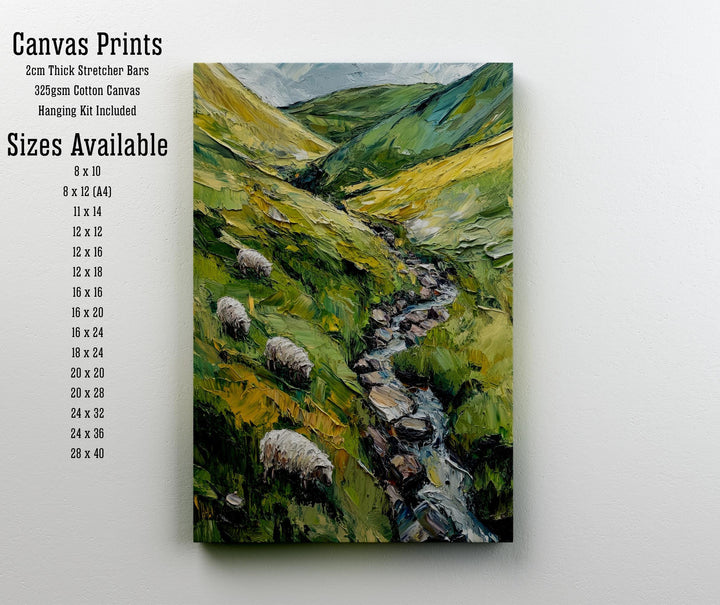 Yorkshire Dales Abstract Art Poster