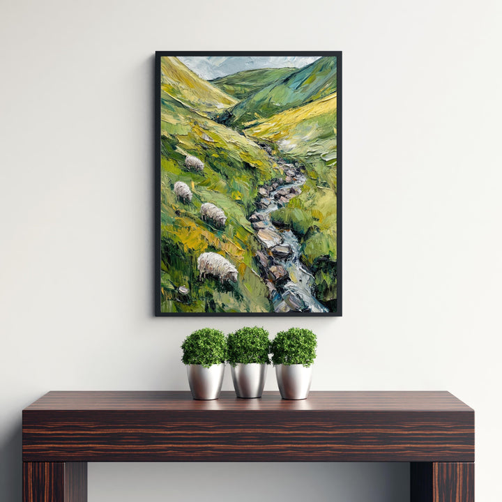 Yorkshire Dales Abstract Art Poster