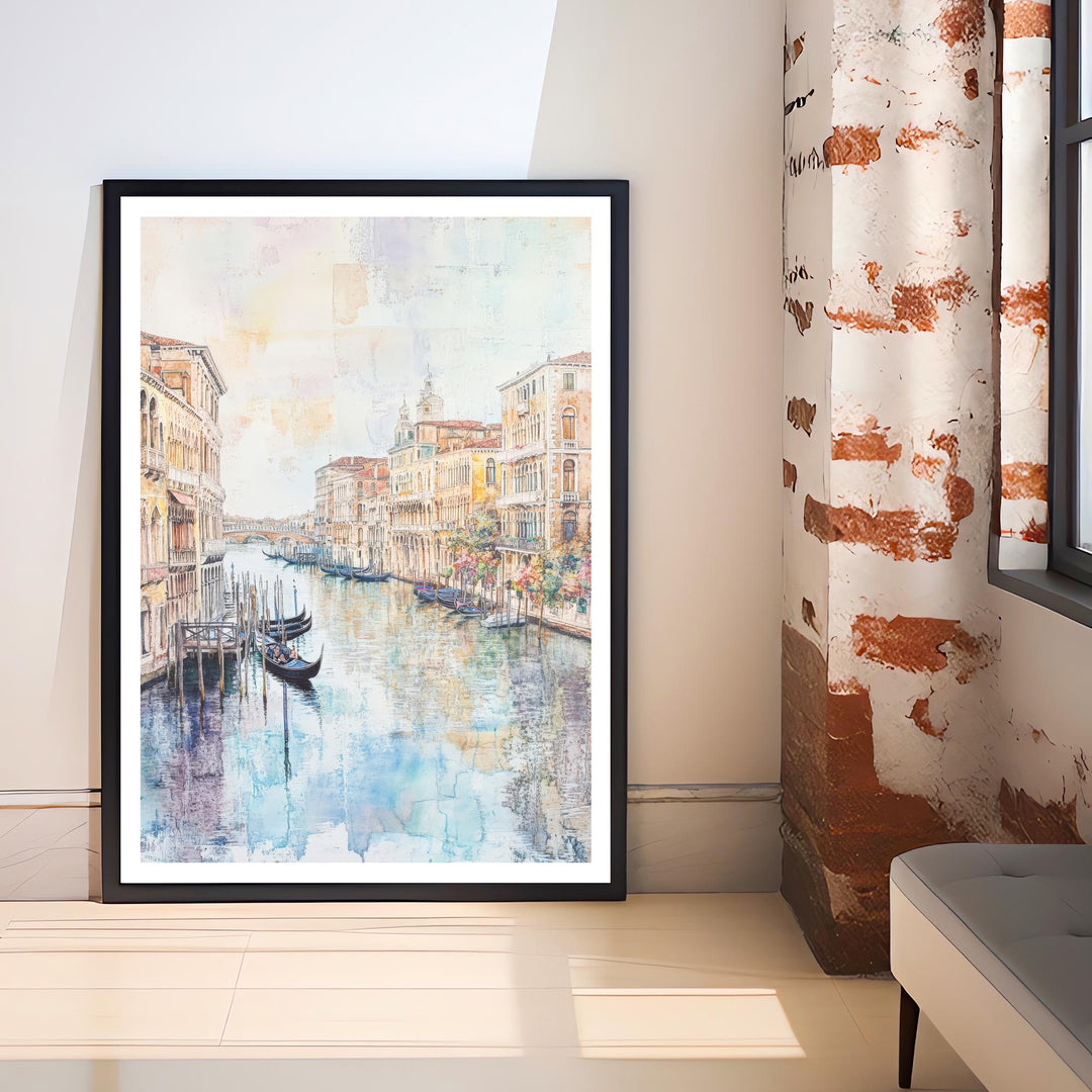 Venice Italy Watercolor Travel Print Wall Decor Wall Art Venice Landscape Wall Hanging Home Décor Italian City Gift Art Lovers Scenic Print