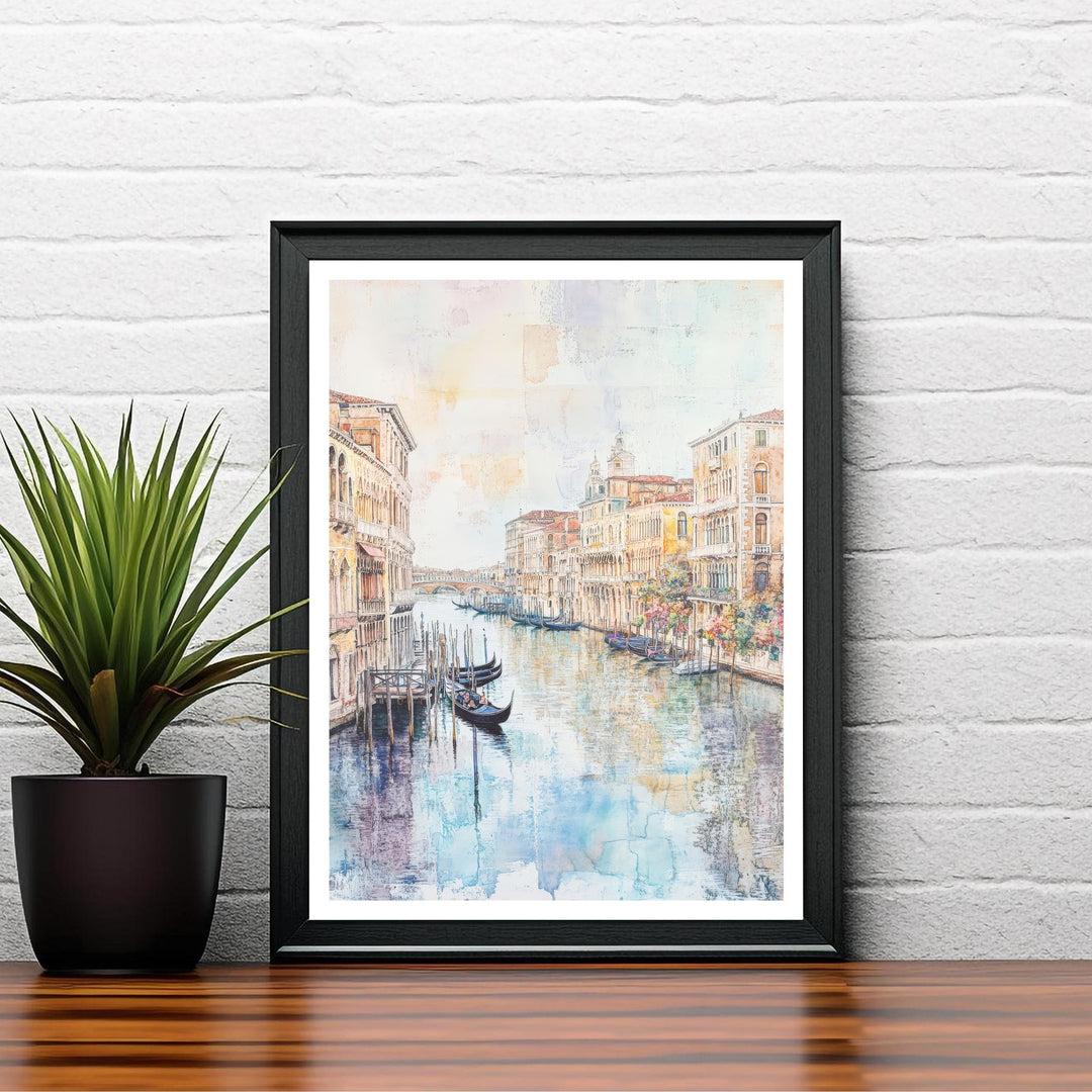 Venice Italy Watercolor Travel Poster