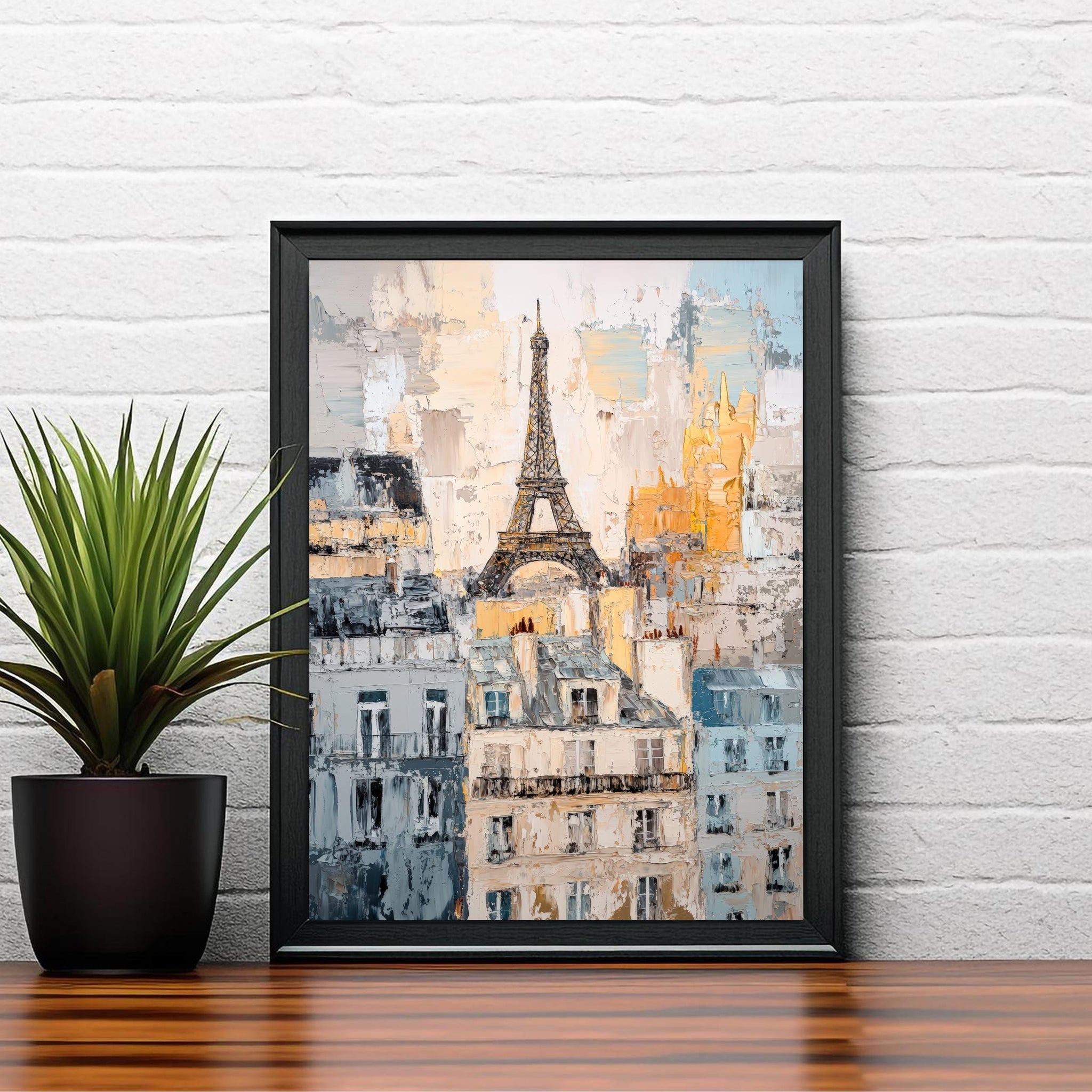 Abstract Paris Painting