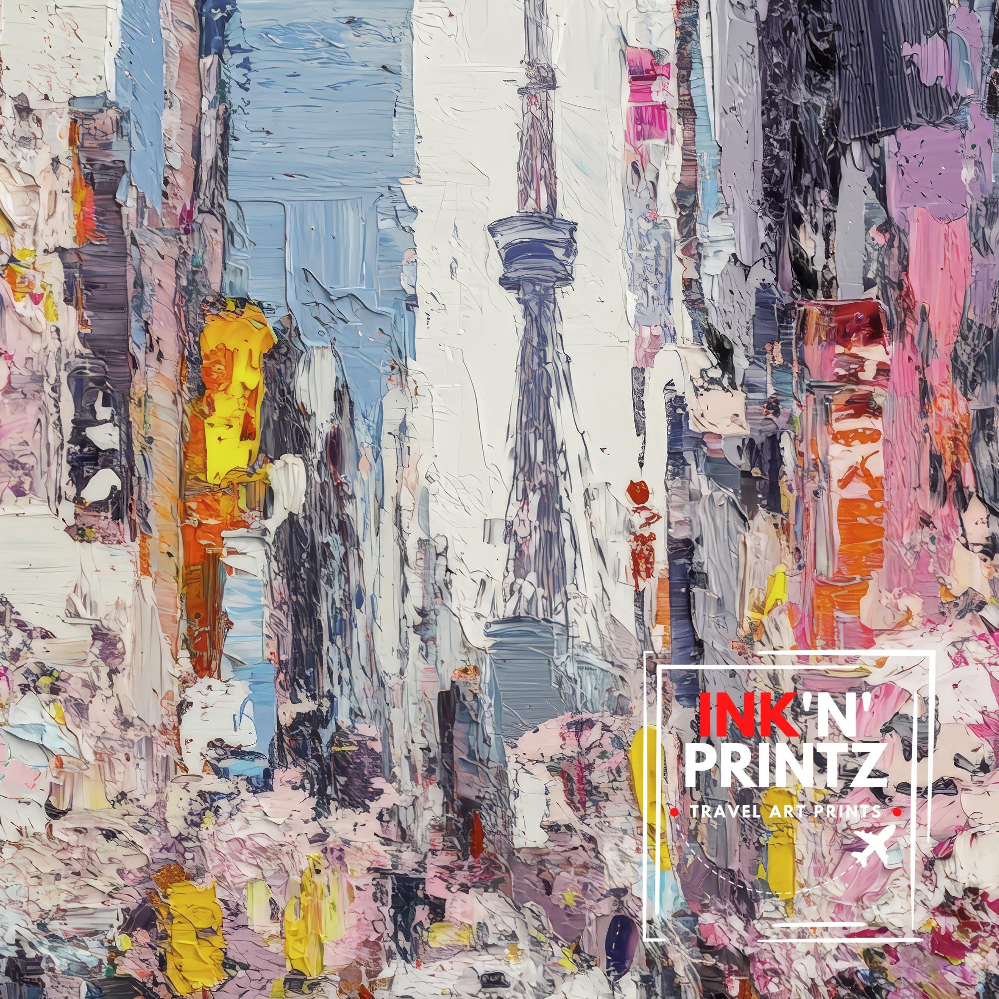 Abstract Tokyo Painting