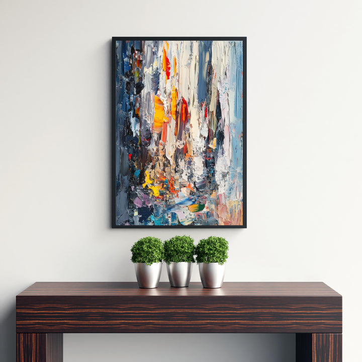 Abstract New York Painting Wall Decor Wall Art Abstract NYC Landscape Wall Hanging Home Décor American City Gift Art Lovers Modern Print