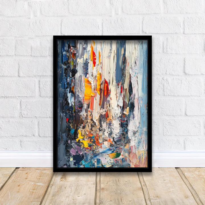 Abstract New York Painting Wall Decor Wall Art Abstract NYC Landscape Wall Hanging Home Décor American City Gift Art Lovers Modern Print