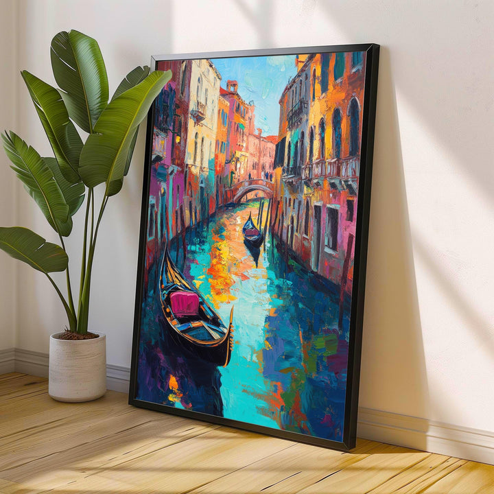 Abstract Venice Travel Poster Wall Decor Wall Art Abstract Venice Landscape Wall Hanging Home Décor Italian City Gift Art Lovers Modern