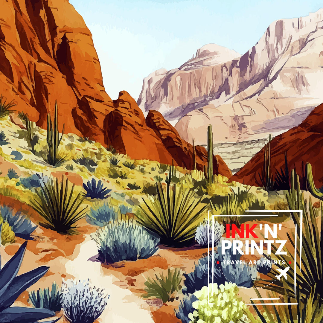 Red Rock National Park Travel Poster