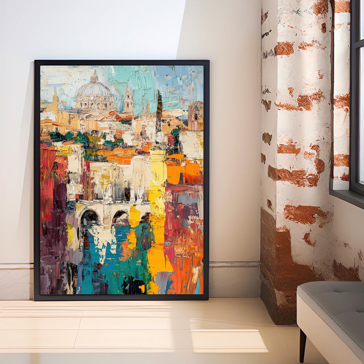 Rome Italy Abstract Art Poster