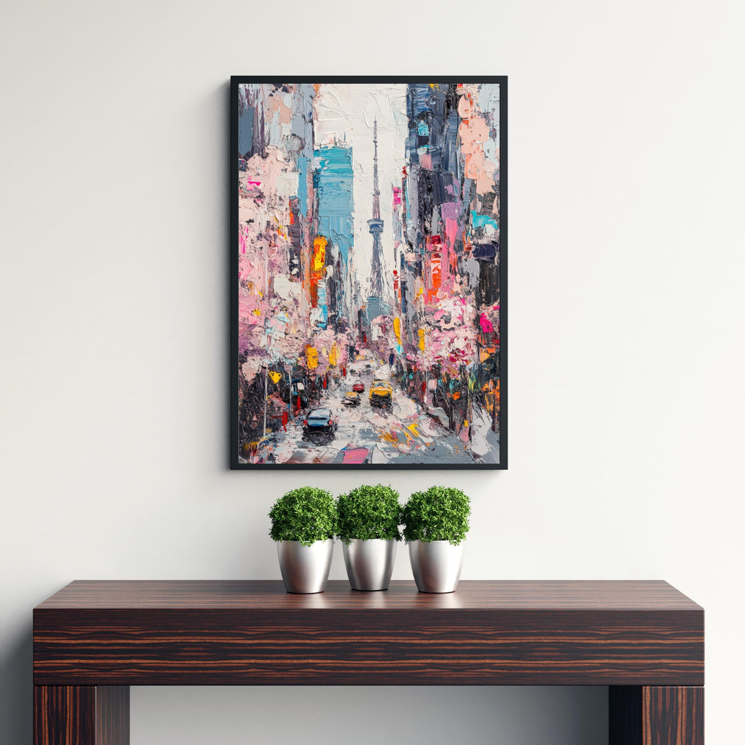 Abstract Tokyo Travel Poster Wall Decor Wall Art Abstract Tokyo Skyline Wall Hanging Home Décor Japanese City Gift Art Lovers Modern Print