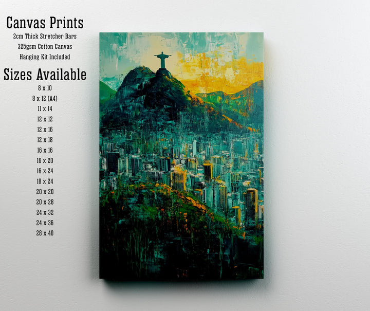 Abstract Rio de Janeiro Travel Poster