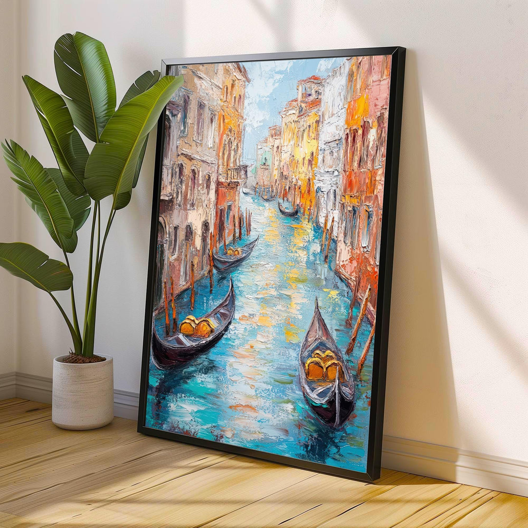 Abstract Venice Travel Poster Wall Decor Wall Art Abstract Venice Landscape Wall Hanging Home Décor Italian City Gift Art Lovers Modern