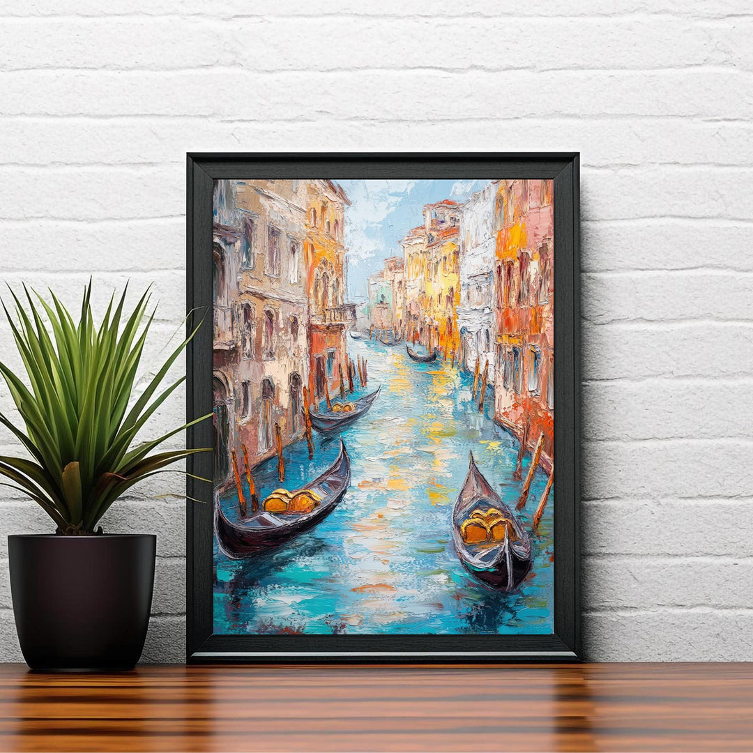 Abstract Venice Travel Poster