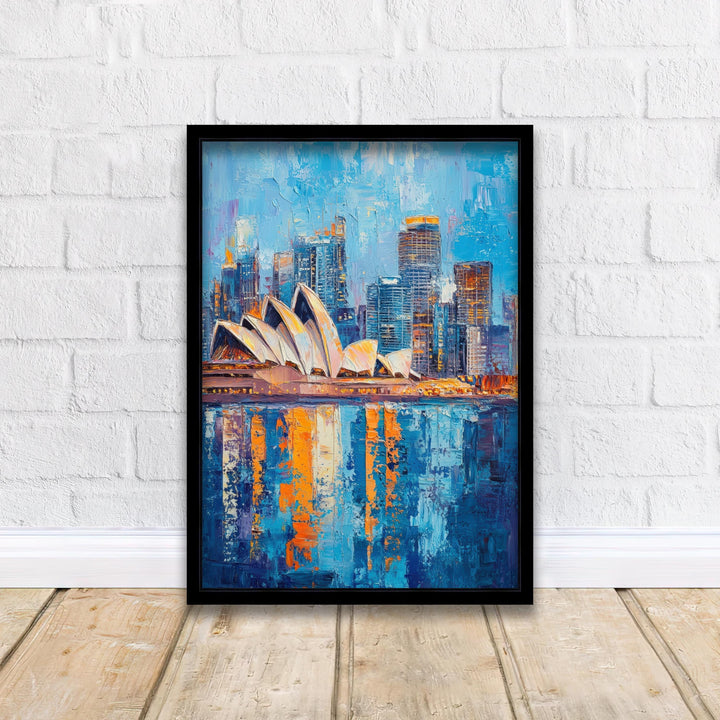 Abstract Sydney Travel Poster